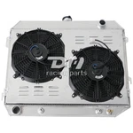 Row Alu RADIATOR+SHROUD+12"*2FAN For 68-74 Dodge Plymouth Mopar Cars 5.6L-7.2L New. Price: $999.00.
