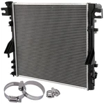 Pickoor Radiator With Oil Hose Clamps Kit For Jeep Wrangler 2007 2008 2009-2011 New. Price: $71.70.