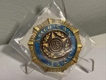 Brass American Legion Grille Badge License Plate Topper Sign Bumper Accessory Used. Price: $99.99.
