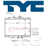 Tyc Radiator Assembly For TO3010352 SBR13579 PL013230 CU13579 8013579 Cy New. Price: $124.88.