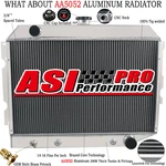 Asi Rows Aluminum Radiator For 1968-1974 Dodge Plymouth Small Block 26" Wide New. Price: $259.00.