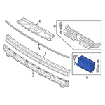 For Hyundai Santa Fe 24-26 Front Left Upper Radiator Shutter Assembly New. Price: $647.82.