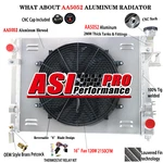 Row Aluminum Radiator Shroud Fan For Dodge Ram 1500/2500/3500 5.7 2003-09 Asi New. Price: $209.00.