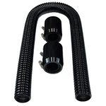 Radiator Flexible Hose Kit 36" Long Black Stainless-alloy 1-5/8"-1-1/2"-1-1/4"ID Brand. Price: $78.61.