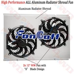 Aluminum Radiator Shroud Fan For 1970-1981 Pontiac Firebird/trans Am New. Price: $84.95.