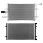 Aluminum Radiator & Condenser Cooling Kit For 1999-05 Volkswagen Golf 00-06 Audi New. Price: $108.24.