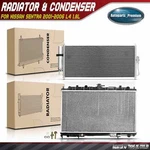 Radiator & Ac Condenser Cooling Kit For Nissan Sentra 02-06 L4 1.8L Auto Trans. New. Price: $149.99.