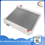 Row Full Aluminum Radiator For 1963 1964 1965 1966 Chevy Truck V8 New. Price: $113.99.