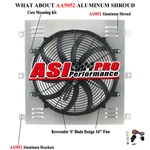 Aluminum Shroud+fan Fit 47-54 Chevy C/k Series Truck 3100/3600/3800/3900 CC5100. New. Price: $95.99.