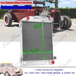 Row Aluminum Radiator 1930 1931 1932 Ford Model Chevy V8 Engine Fongoff New. Price: $153.99.