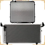 Aluminum Radiator & Ac Condenser Cooling Kit For 2000-06 Toyota Tundra 4.7L V8 New. Price: $140.92.