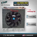 Radiator +fan For 94-02 Land Rover Range P38 2.5TD Turbo Diesel Bmw Engine New. Price: $285.99.