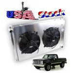 For 73-87 Chevy C10 C20 K10 K20 Gmc C/K1500 2500 V8 4 Row Radiator With 2FAN New. Price: $184.50.