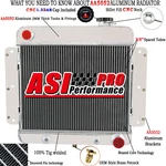 Asi 4 Row Aluminum Radiator For Chevy Ii & Cylinder V8 Engine 1962-1967 New. Price: $229.00.