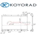 Koyorad A13026 Radiator For Cooler Cooling Antifreeze Coolant Belts Jj New. Price: $153.24.