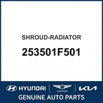 2006-2010 Kia Sportage Shroud-radiator Oem New 253501F501. Price: $248.14.