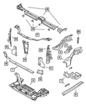 Genuine Mopar Radiator Cross-member Brace Left 4783483AC New. Price: $47.33.