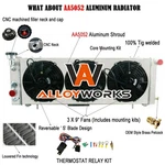 Aluminum Radiator+shroud Fans For 1984-2001 1986 Jeep Cherokee Xj Comanche 4.0L/ New. Price: $179.00.