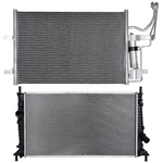Radiator + Ac Condenser Cooling Kit Aluminum For 2004-2009 Mazda 3 New. Price: $119.89.
