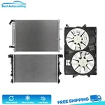 Aluminum Radiator Condenser & Cooling Fan Kit For 2014-2018 Jeep Cherokee 3.2L New. Price: $200.47.
