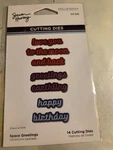 Spellbinders Etched Dies By Hurley-space Greetings, Simon's Adventur New. Price: $5.00.