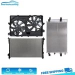 Aluminum Radiator Condenser & Cooling Fan Kit For 2007-2010 Lincoln Mkx 3.5L V6 New. Price: $238.69.