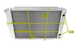 Rr Champion Row Dual Pass RADIATOR,1.25,1.5 1979-1993 Ford Mustang Ls Swap New. Price: $458.61.
