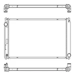 RAD13592 New Replacement Radiator Fits 2015-2018 Lexus NX300H. Price: $140.00.