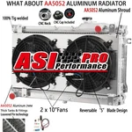 2 Row Radiator Shroud Fan Fit 1990-97 Mazda Miata MX5 1.6L 1994-97 1.8L Mt. New. Price: $209.00.