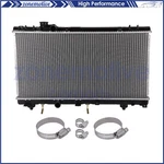 Radiator With Oil Hose Clamps Kit For 96-99 Toyota Paseo 95-97 Tercel New. Price: $52.43.