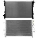 Ac Condenser Cooling Kit & Aluminum Radiator 2015 2016 2017-2019 Ford Taurus New. Price: $128.79.