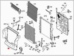 Genuine Air Baffle Mercedes W164 1645001316 New. Price: $350.76.