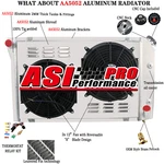 3 Row Aluminum Radiator+shroud Fan For 1977-1982 Chevy Corvette 5.0L/5.7L New. Price: $209.00.