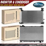 Radiator & Ac Condenser Cooling Kit For Lexus IS200T 2016-2017 2.0L 1640036130 New. Price: $227.69.