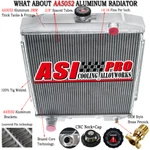 Row Aluminum Radiator 62MM 1954 1955 1956 Ford Fairline Country Squire V8 New. Price: $229.00.
