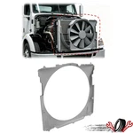 Gray Abs Radiator Fan Shroud For Peterbilt 579 Kenworth T680 Trucks New. Price: $360.54.