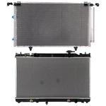 Aluminum Radiator & Ac Condenser Cooling Kit For 2004-2008 Toyota Solara New. Price: $119.56.