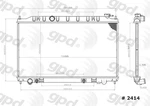 Global Parts Distributors Llc 2414C Radiator New. Price: $123.05.