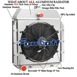 Rows Radiator Shroud Fan For 1941-1949 44 International Pickup Truck 3.6L L6. New. Price: $209.00.
