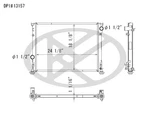 Koyo Radiator For 300, Charger, Challenger A13157 New. Price: $152.80.