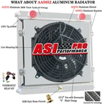 4 Row Aluminum Radiator+shroud Fan For Dragster Roadster Double Pass 80108N New. Price: $299.00.