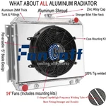 Fits 1968-1974 Dodge Charger Challenger Coronet 22" 3-CORE Radiator Shroud Fan New. Price: $199.00.