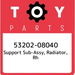 53202-08040 Toyota Support Sub-assy, Radiator, Rh 5320208040, New Genuine Oem Pa. Price: $171.90.