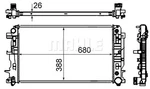 Mahle Lcv Radiator CR62000S Us New. Price: $145.64.