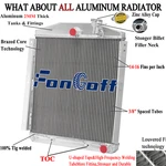Row Aluminum Radiator For 1948-1954 51 Chevy/gmc 3100 3600 3800 3900 Truck V8 New. Price: $144.95.