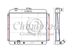 Subzero Champion 3 Row All Aluminum Radiator For 1959 1960 Oldsmobile Super 88 New. Price: $365.70.