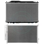Aluminum Radiator & Condenser Cooling Kit For Honda Civic 1.8L L4 2008-2011 New. Price: $102.71.