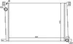 Radiator-base, Gas, Eng Code: N16B16A, Natural Nissens 69706 New. Price: $188.30.