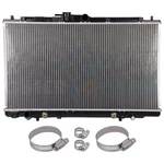 Aluminum Radiator With Universal Oil Hose Clamps Kit For Acura Tl Honda Accord New. Price: $62.34.