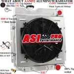 3ROW Aluminum Radiator Shroud Fan Fit 60-66 63 Ford Mustang Falcon Comet V8 New. Price: $159.00.